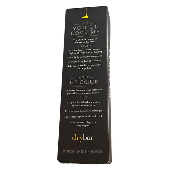 DRYBAR THE SUPER LEMON DROP DAILY DETANGLER WITH LONG LASTING BRISTLES BNIB - Picture 4 of 8